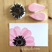 ink361 Bymamalaterre Multilayer Flower Stamps